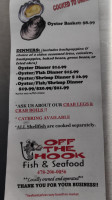 Off The Hook Fish Seafood menu