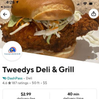 Tweedy's Deli Grill food