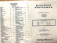 Dalens Pizzeria menu