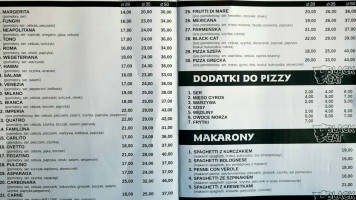 Pizzeria Black Cat menu