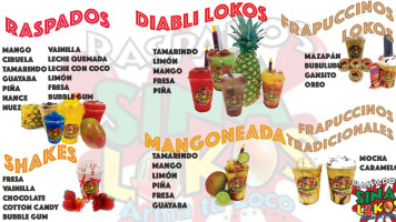 Raspados Sinalokos food