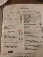 Ponderosa Sportsmans Club menu