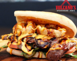 Volcano's Steakhouse food