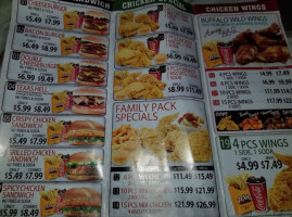 Texas Chicken And Burgers menu