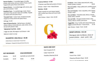 Guajiros Miami Eatery menu