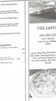 The Depot menu