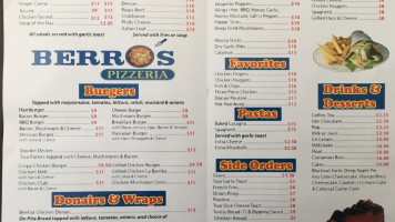 Berro's Pizzeria menu