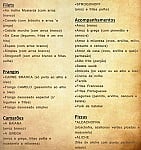 Camelo Pizzaria menu
