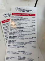 Calibunga Fish Co. menu