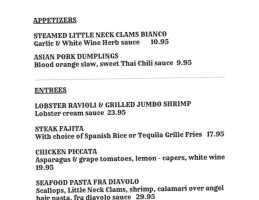 The Tequila Grill menu