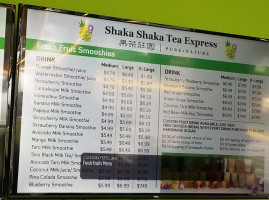 Shaka Shaka Tea Express food