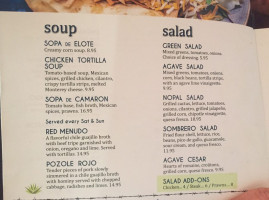 El Agave Azul menu