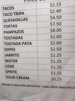 Dona Betty Tacos food