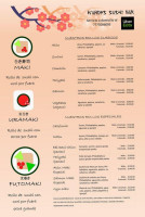 N'andys Sushi menu