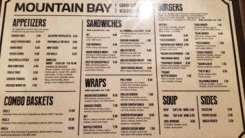 Mountain Bay Bar Grill menu