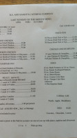 Re And Sandy's Catering Co. menu