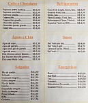 Café da Mata menu