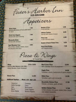 Foster's Harbor Inn menu