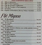Café Champagne menu