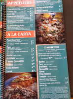 Pacifico Mexican Grill menu