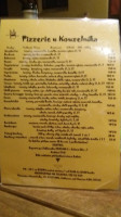 Pizzerie U Kouzelníka menu