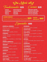 Tortas Los Güeros menu