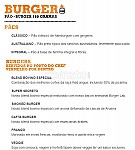 Burguer Lab Experience menu