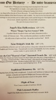 Friars' Brewhouse And Taproom menu