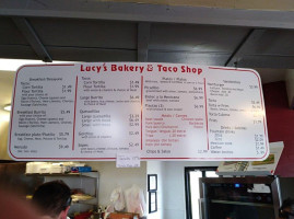 Lucy's Bakery Taco Shop menu