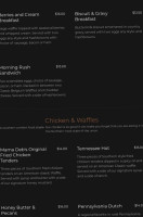Waffle Rush menu