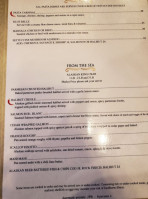 The Wheelhouse Bar And Restaurant menu