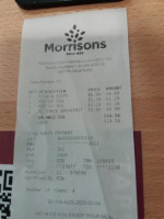 Morrisons menu