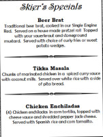 Denali Brewing Company menu