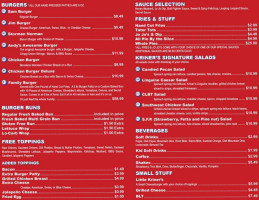Main Event Grill East menu