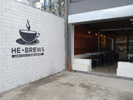 He • Brews Café Lipa inside