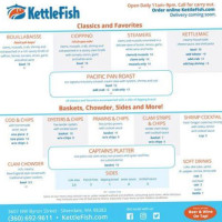 Kettlefish menu