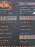 Hurtado Barbecue menu