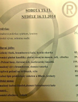 Sportbar Juvel Křemže menu