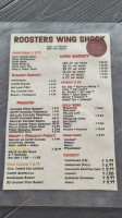 Roosters Wing Shack menu