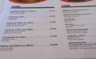 A Cascata menu