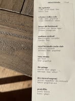 Guesthouse menu