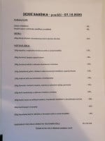 Restaurace Jindice menu