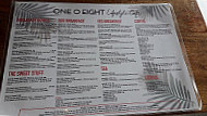 One O Eight Lifestyle Cafe menu