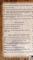 Restaurace Penzion Grunt menu