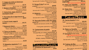 La Surena menu