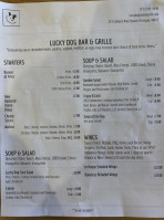 Lucky Dog And Grille menu