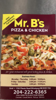 Mr B's Pizza Chicken food