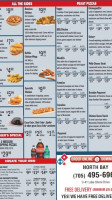 Domino's Pizza menu