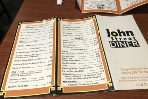John Street Diner menu