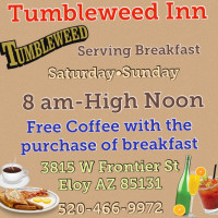 Tumbleweed Inn food